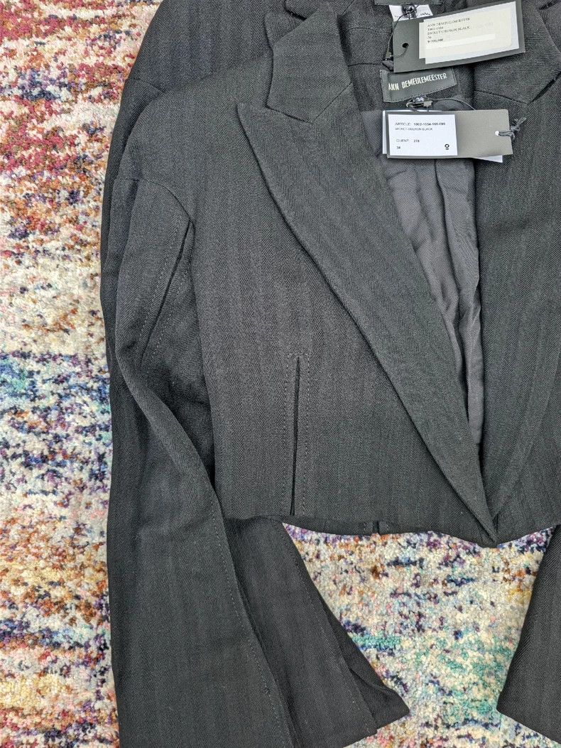 Ann Demeulemeester Ann Demeulemeester Women's Cropped Jacket Size XL / US 12-14 / IT 48-50 - 4 Thumbnail