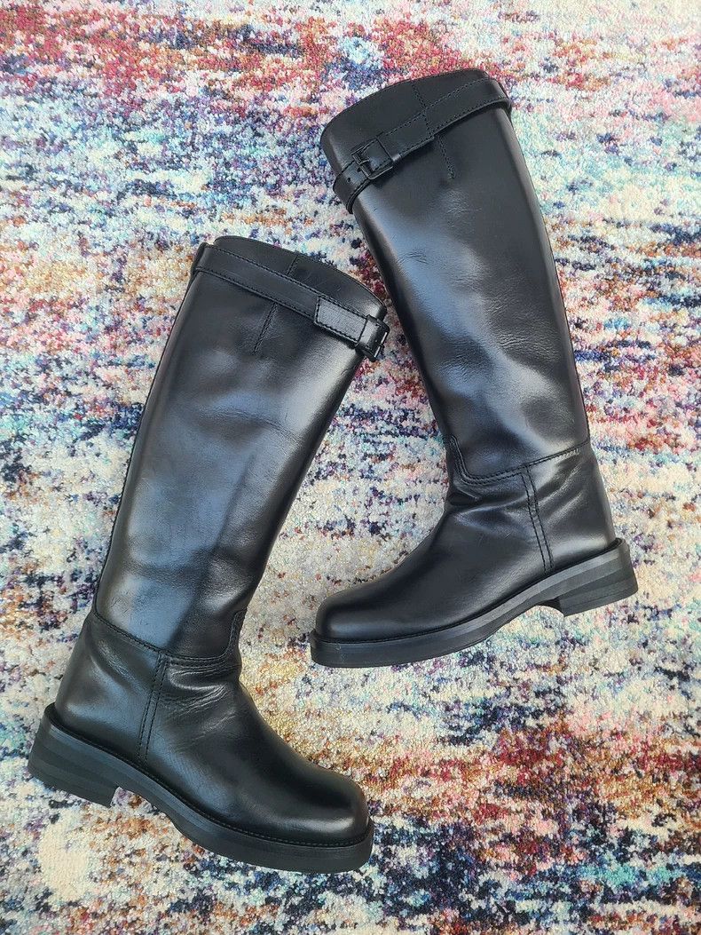 Ann Demeulemeester Ann Demeulemeester Men's Leather Riding Boots Size US 8 / IT 38 - 3 Thumbnail
