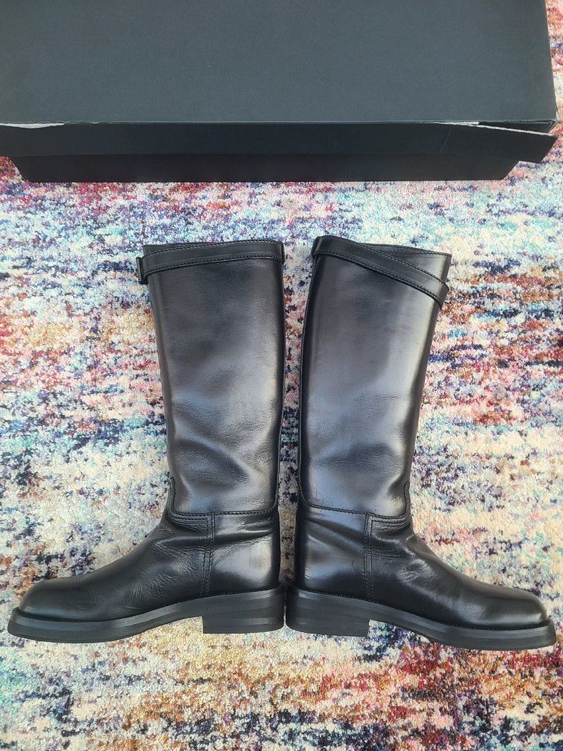 Ann Demeulemeester Ann Demeulemeester Men's Leather Riding Boots Size US 8 / IT 38 - 2 Thumbnail