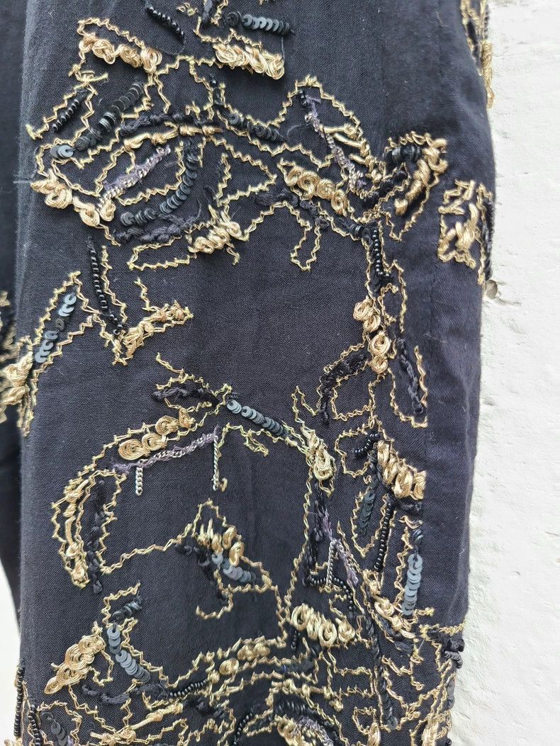 Ann Demeulemeester Ann Demeulemeester Embroidered Casual Pants Size 28" / US 6 / IT 42 - 4 Thumbnail