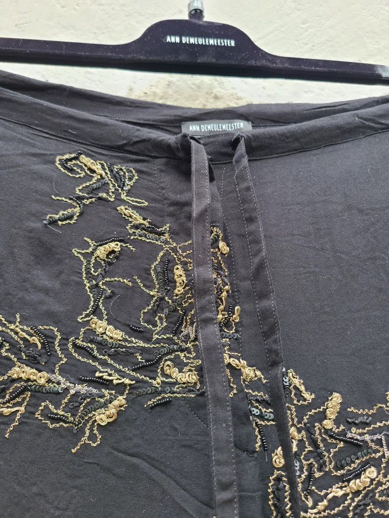 Ann Demeulemeester Ann Demeulemeester Embroidered Casual Pants Size 28" / US 6 / IT 42 - 5 Thumbnail
