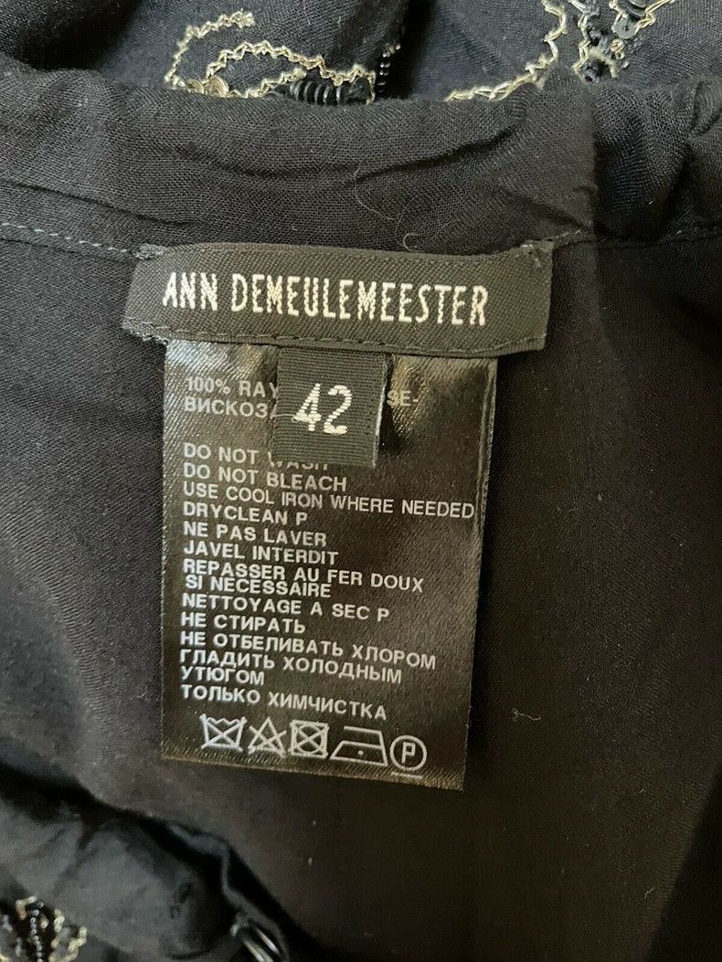 Ann Demeulemeester Ann Demeulemeester Embroidered Casual Pants Size 28" / US 6 / IT 42 - 6 Thumbnail