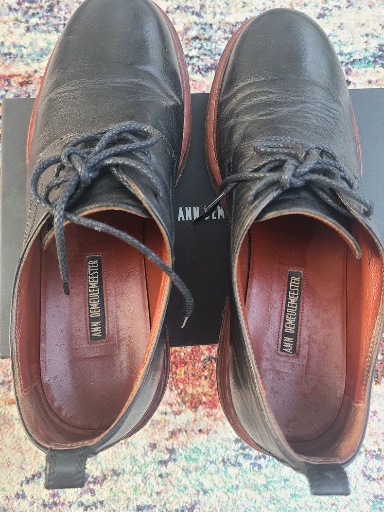 Ann Demeulemeester Ann Demeulemeester Black Derby Leather Shoes Size US 8 / IT 38 - 3 Thumbnail
