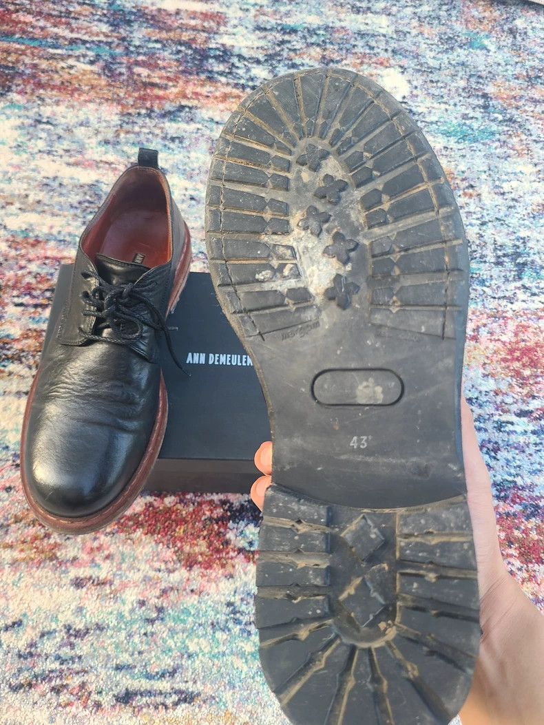 Ann Demeulemeester Ann Demeulemeester Black Derby Leather Shoes Size US 8 / IT 38 - 4 Thumbnail