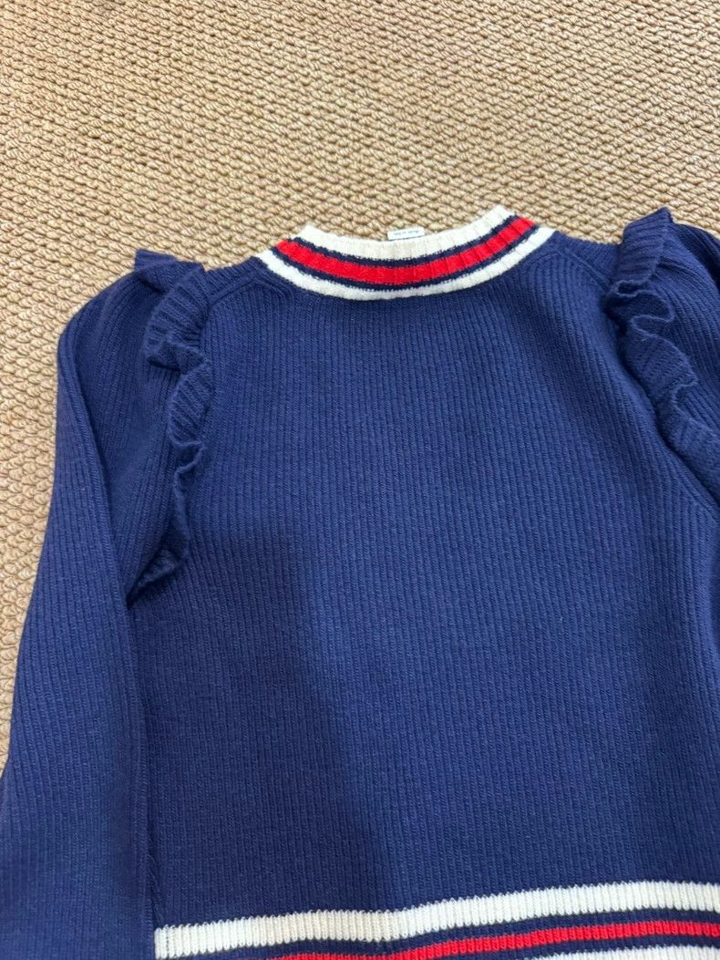 Gucci Gucci Red Blue Striped Cardigan Sweater Size M / US 6-8 / IT 42-44 - 7 Thumbnail