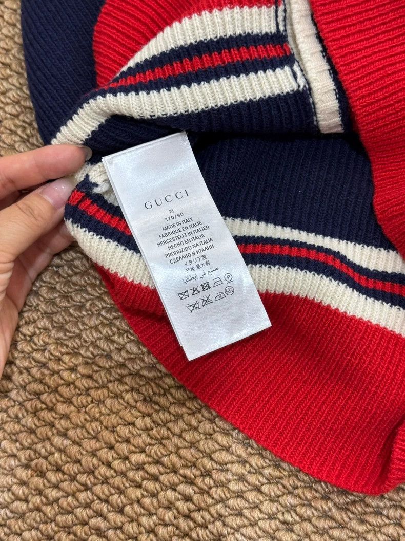 Gucci Gucci Red Blue Striped Cardigan Sweater Size M / US 6-8 / IT 42-44 - 3 Thumbnail