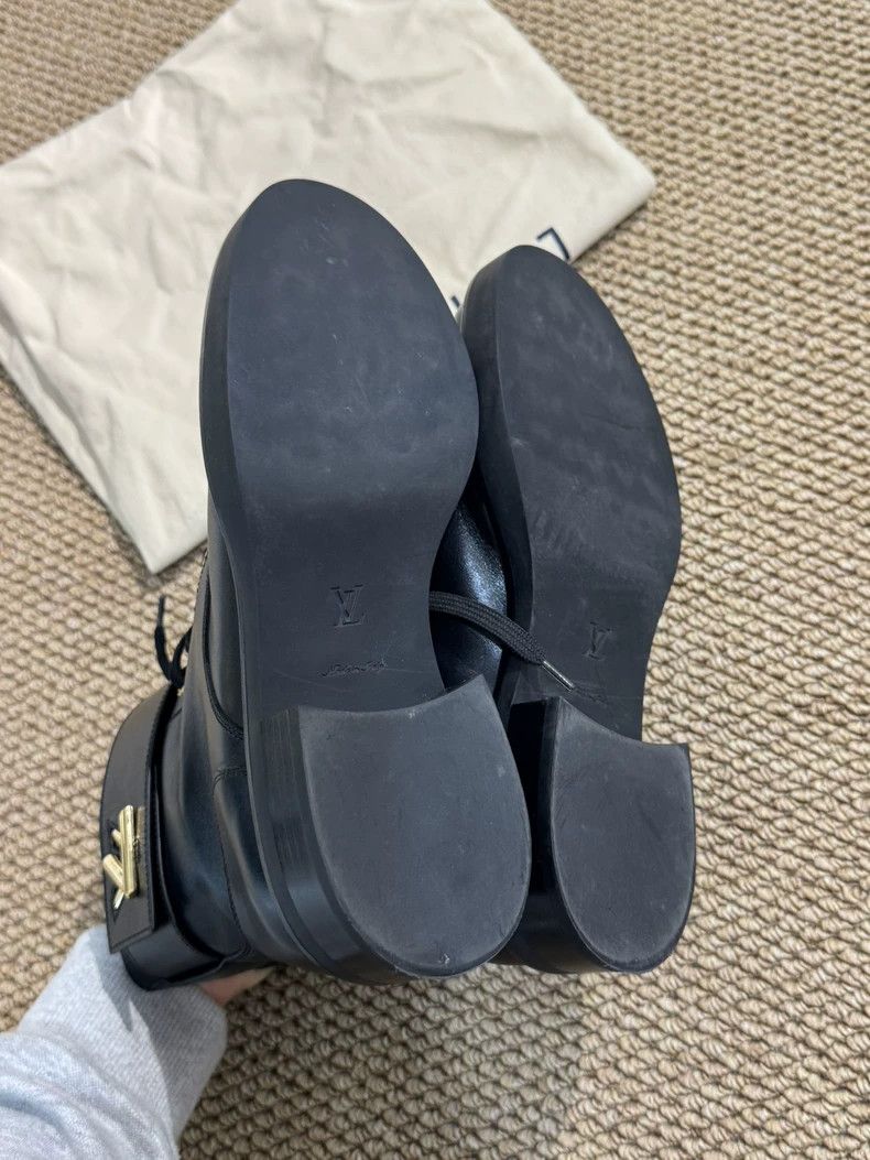 Louis Vuitton LV Black Martin Boots Size 37 Like New Size US 6 / IT 36 - 3 Thumbnail