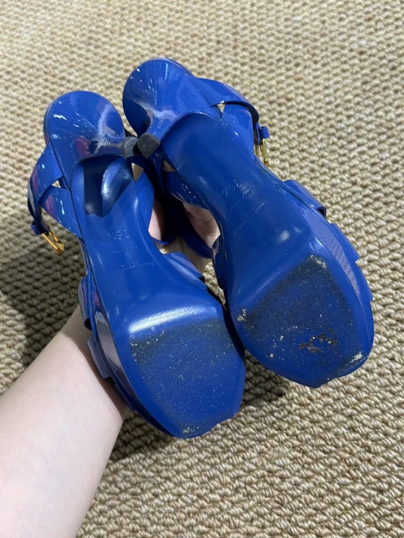 Yves Saint Laurent YSL Classic Patent Leather High Heels Size US 6 / IT 36 - 4 Thumbnail