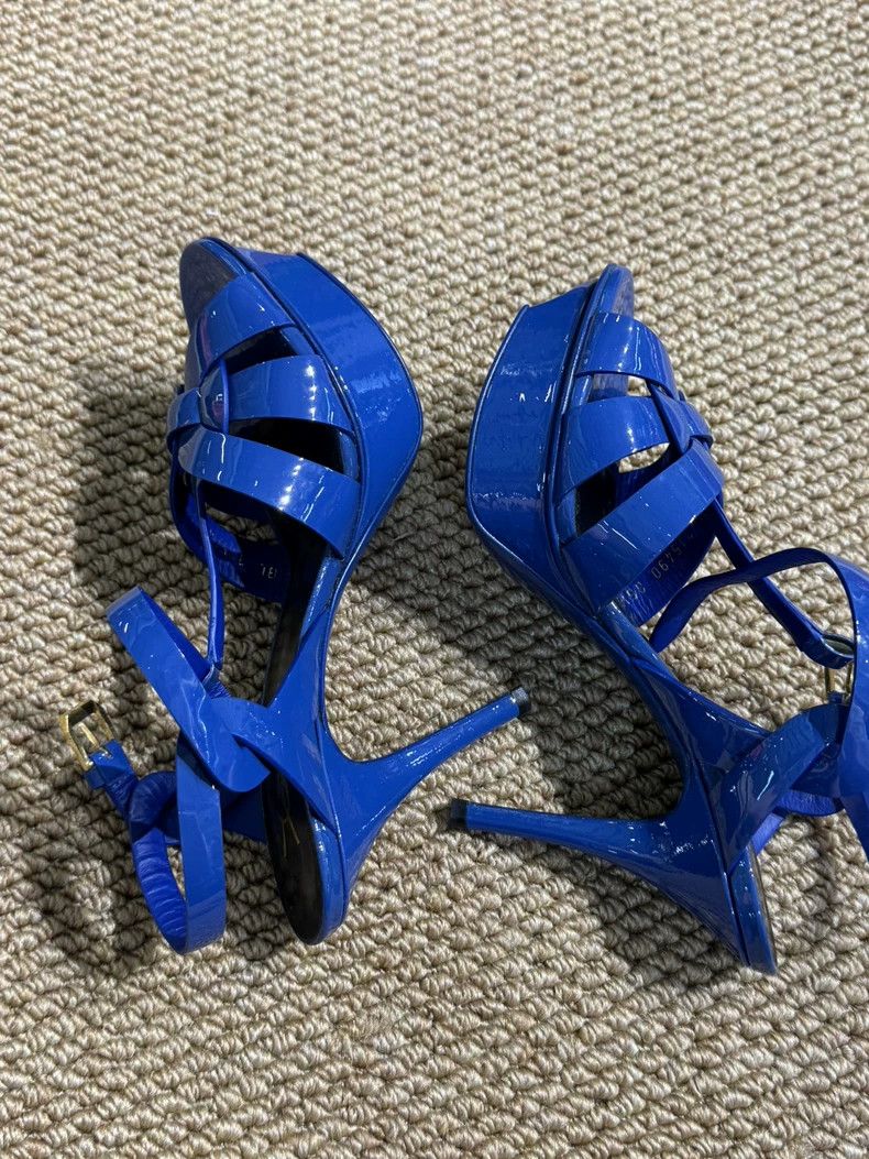 Yves Saint Laurent YSL Classic Patent Leather High Heels Size US 6 / IT 36 - 7 Thumbnail