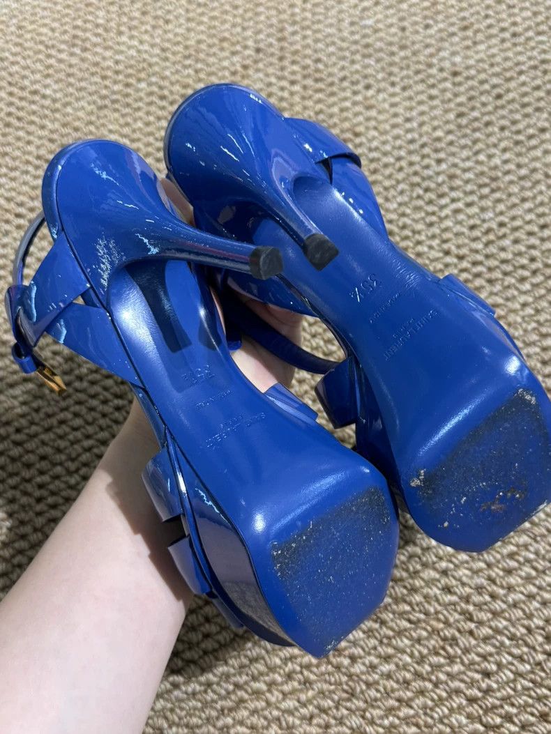 Yves Saint Laurent YSL Classic Patent Leather High Heels Size US 6 / IT 36 - 5 Thumbnail