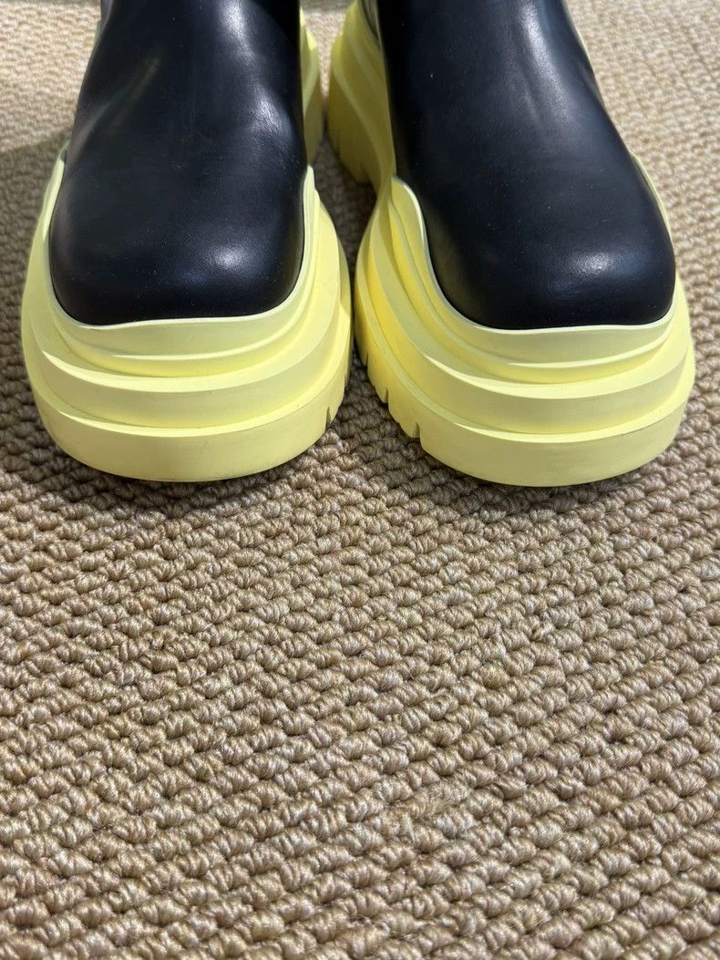 Bottega Veneta Bottega Veneta Black Yellow Ankle Boots Size US 7 / IT 37 - 4 Thumbnail