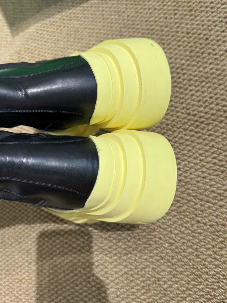 Bottega Veneta Bottega Veneta Black Yellow Ankle Boots Size US 7 / IT 37 - 5 Thumbnail