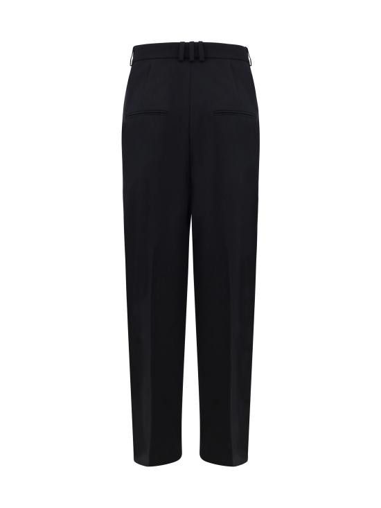 パンツ BALMAIN Women Straight Pants DF0PQ310WC09 0PA BLACK Balmain BALMAIN Women Straight Pants DF0PQ310WC09 0PA BLACK