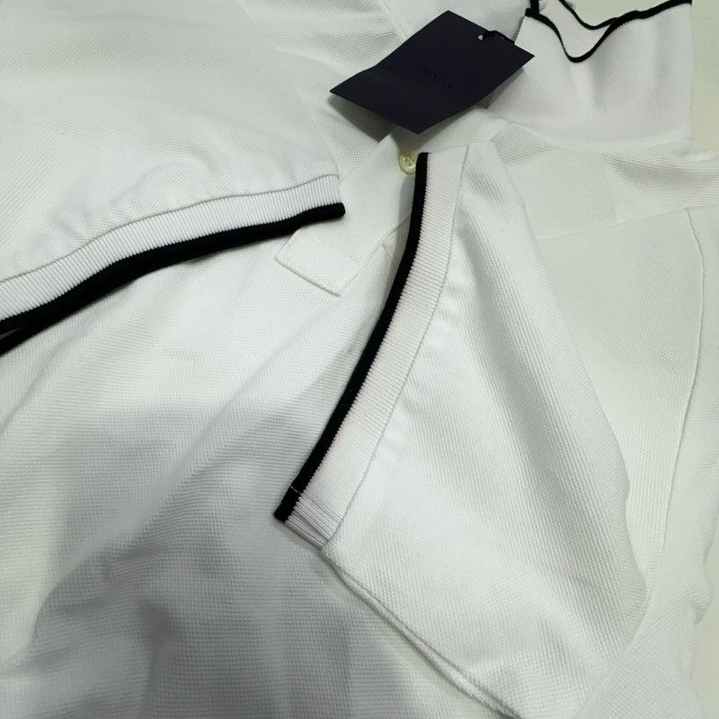 Prada Prada Classic White Short Sleeve Polo Shirt Size US XXL / EU 58 / 5 - 6 Thumbnail