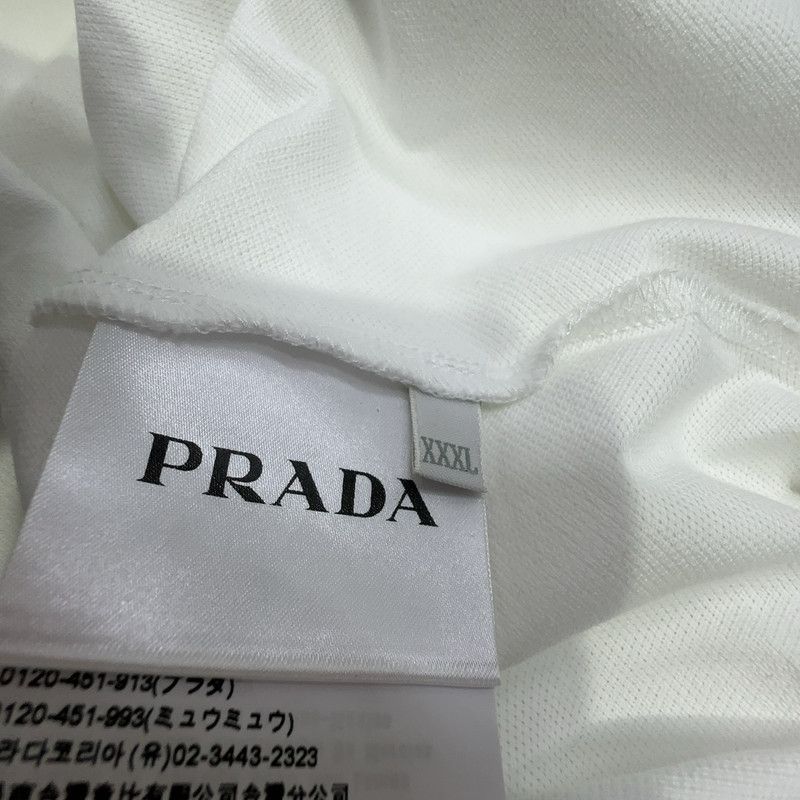 Prada Prada Classic White Short Sleeve Polo Shirt Size US XXL / EU 58 / 5 - 4 Thumbnail