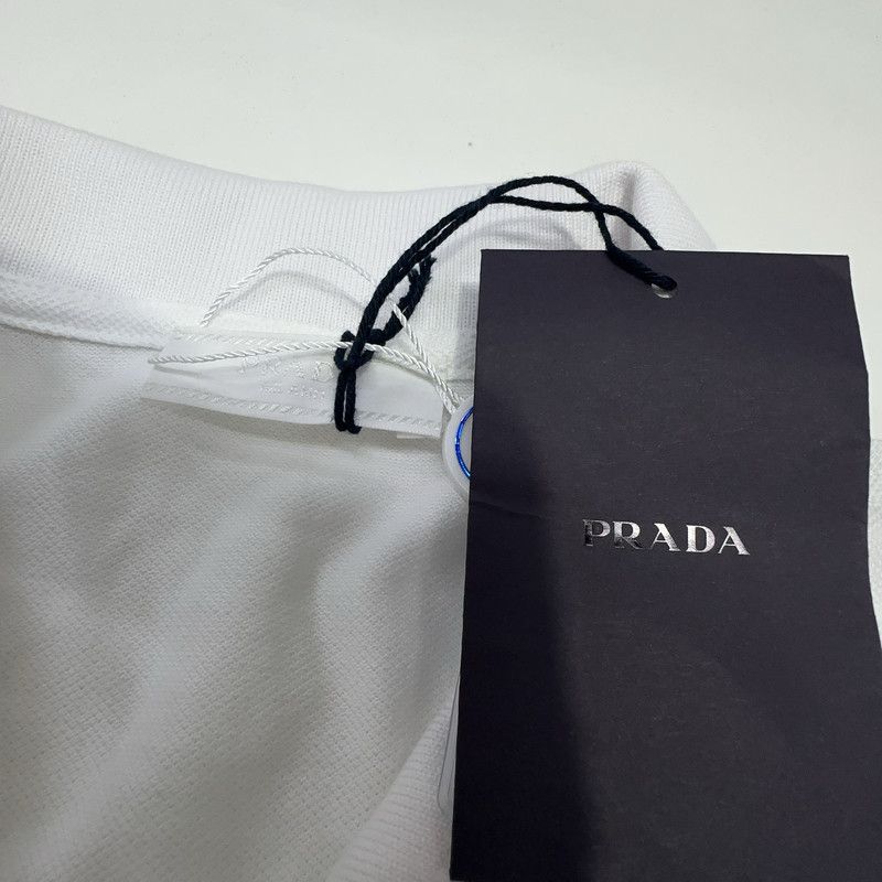 Prada Prada White Casual Comfort Polo Shirt Size US XXL / EU 58 / 5 - 3 Thumbnail