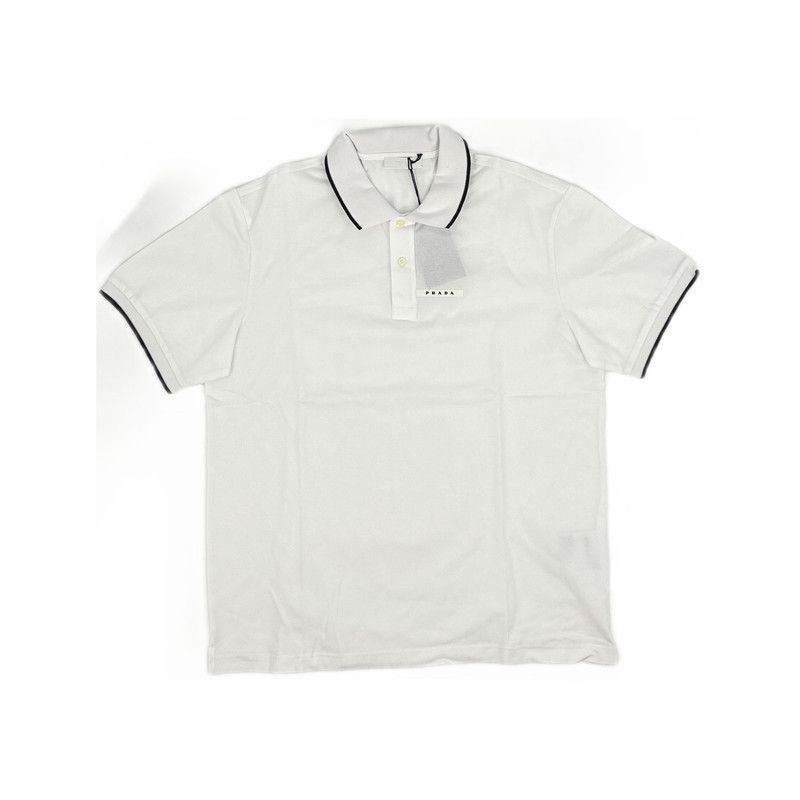 Prada Prada White Casual Comfort Polo Shirt Size US XXL / EU 58 / 5 - 4 Thumbnail