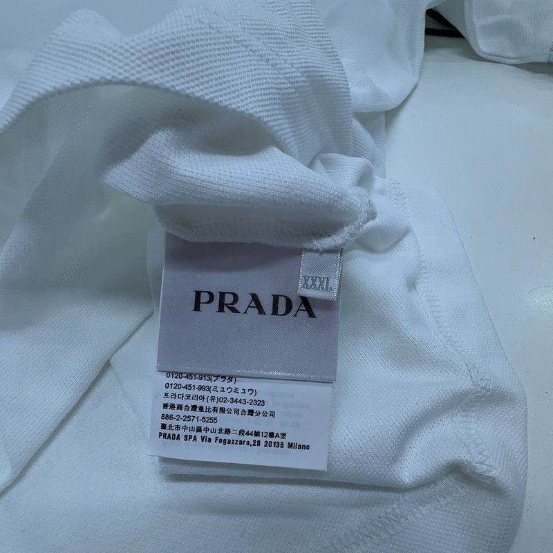 Prada Prada White Short Sleeve Polo Shirt Size US XXL / EU 58 / 5 - 4 Thumbnail
