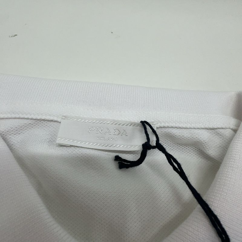 Prada Prada White Short Sleeve Polo Shirt Size US XXL / EU 58 / 5 - 5 Thumbnail