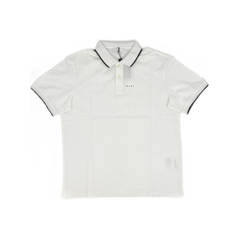 Prada Prada White Short Sleeve Polo Shirt Size US XXL / EU 58 / 5 - 7 Thumbnail