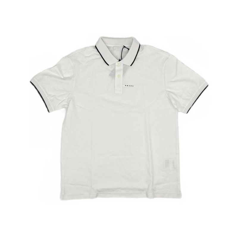 Prada Prada Casual White Short Sleeve Polo Shirt Size US XXL / EU 58 / 5 - 5 Thumbnail