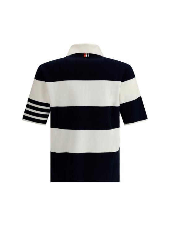 Thom Browne THOM BROWNE Men Polo Shirts MKP134AY3043 979 BLUE Size US M / EU 48-50 / 2 - 2 Thumbnail