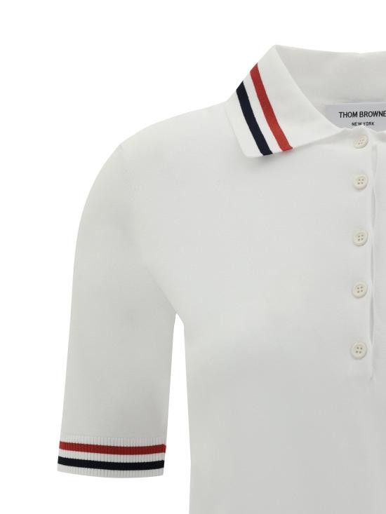 Thom Browne THOM BROWNE Women Polo Shirts FKP119AY5502 100 WHITE Size M / US 6-8 / IT 42-44 - 3 Thumbnail