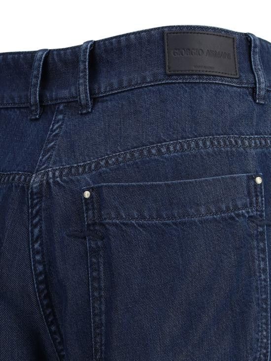 Giorgio Armani GIORGIO ARMANI Women Straight Pants GW000769AF15323 UB112 BLUE Size 30" / US 8 / IT 44 - 3 Thumbnail