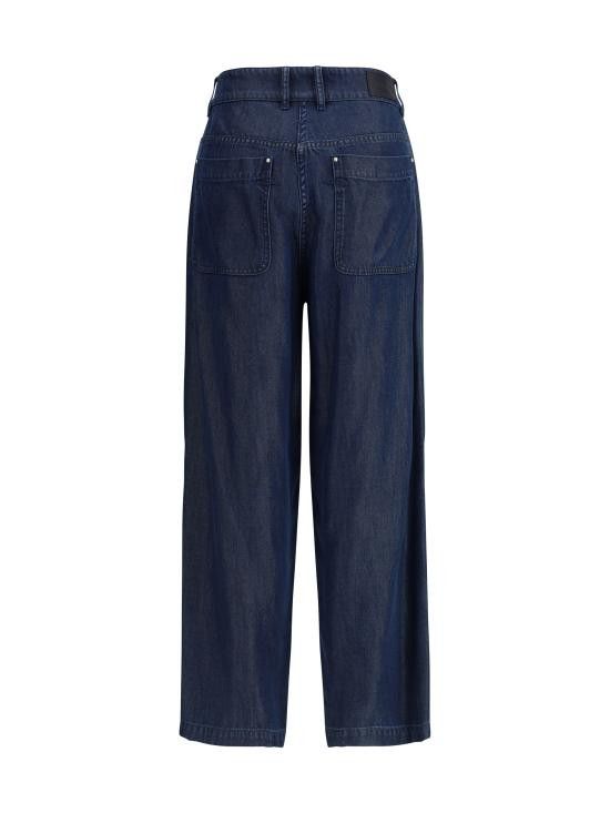 Giorgio Armani GIORGIO ARMANI Women Straight Pants GW000769AF15323 UB112 BLUE Size 30" / US 8 / IT 44 - 2 Thumbnail