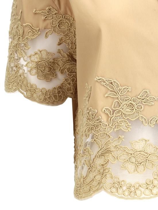 Ermanno Scervino ERMANNO SCERVINO Women Shirts D462K325BYQ 60920 BEIGE Size M / US 6-8 / IT 42-44 - 3 Thumbnail