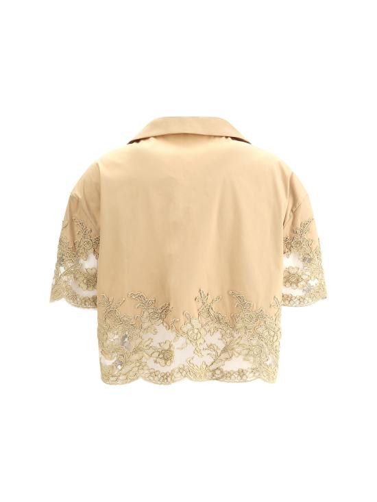 Ermanno Scervino ERMANNO SCERVINO Women Shirts D462K325BYQ 60920 BEIGE Size M / US 6-8 / IT 42-44 - 2 Thumbnail