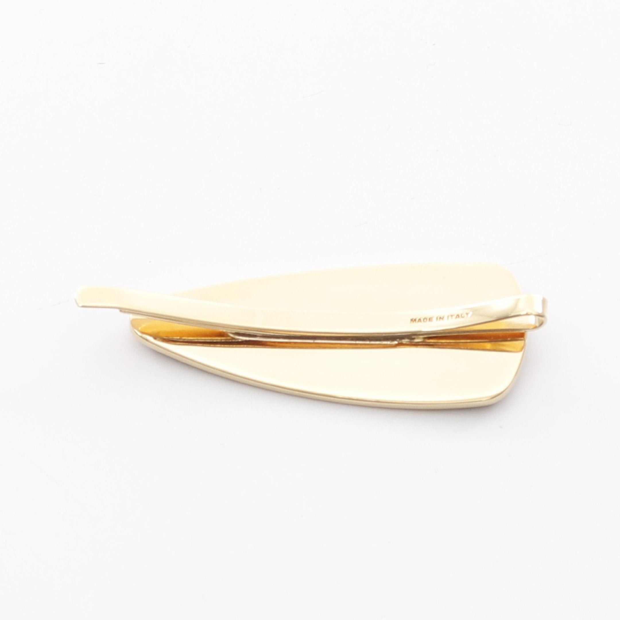 Miu Miu Miu Miu Logo Hair Clip Gp Black Gold Size ONE SIZE - 2 Thumbnail