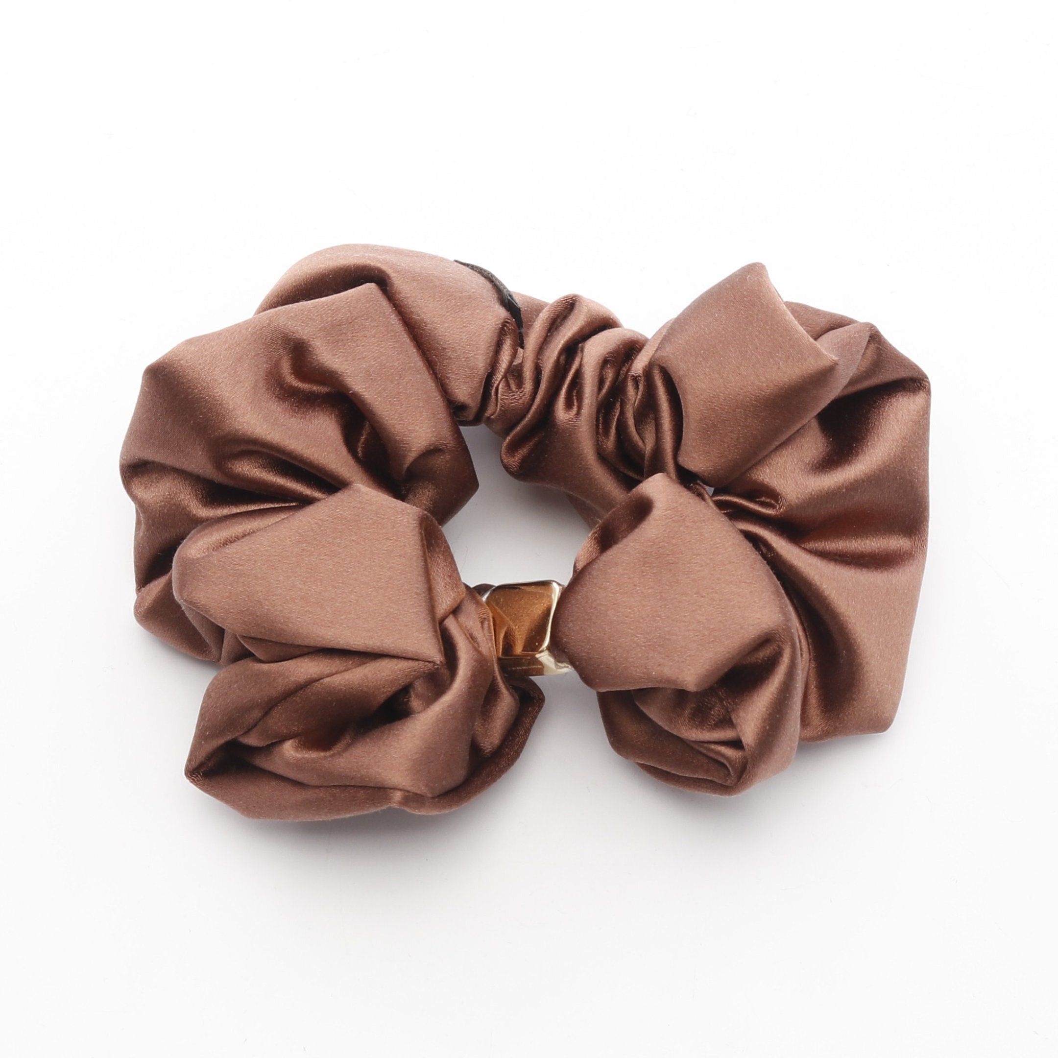 Miu Miu Miu Miu Logo Plate Hair Accessory Fabric Gp Brown Gold Size ONE SIZE - 2 Thumbnail