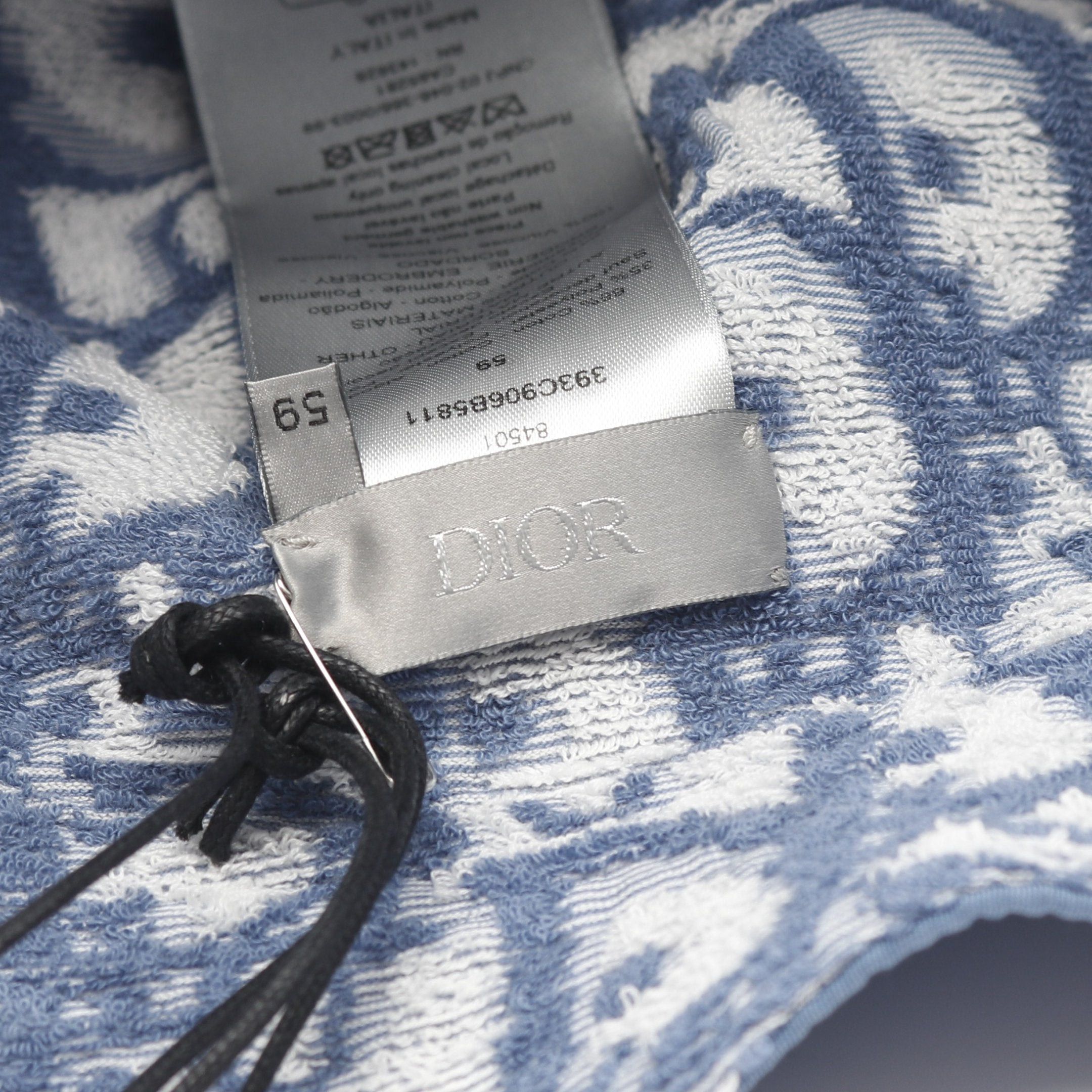 Dior Dior Dior And Parley Bucket Hat Cotton Nylon Blue Gray White Reversible Size ONE SIZE - 4 Thumbnail