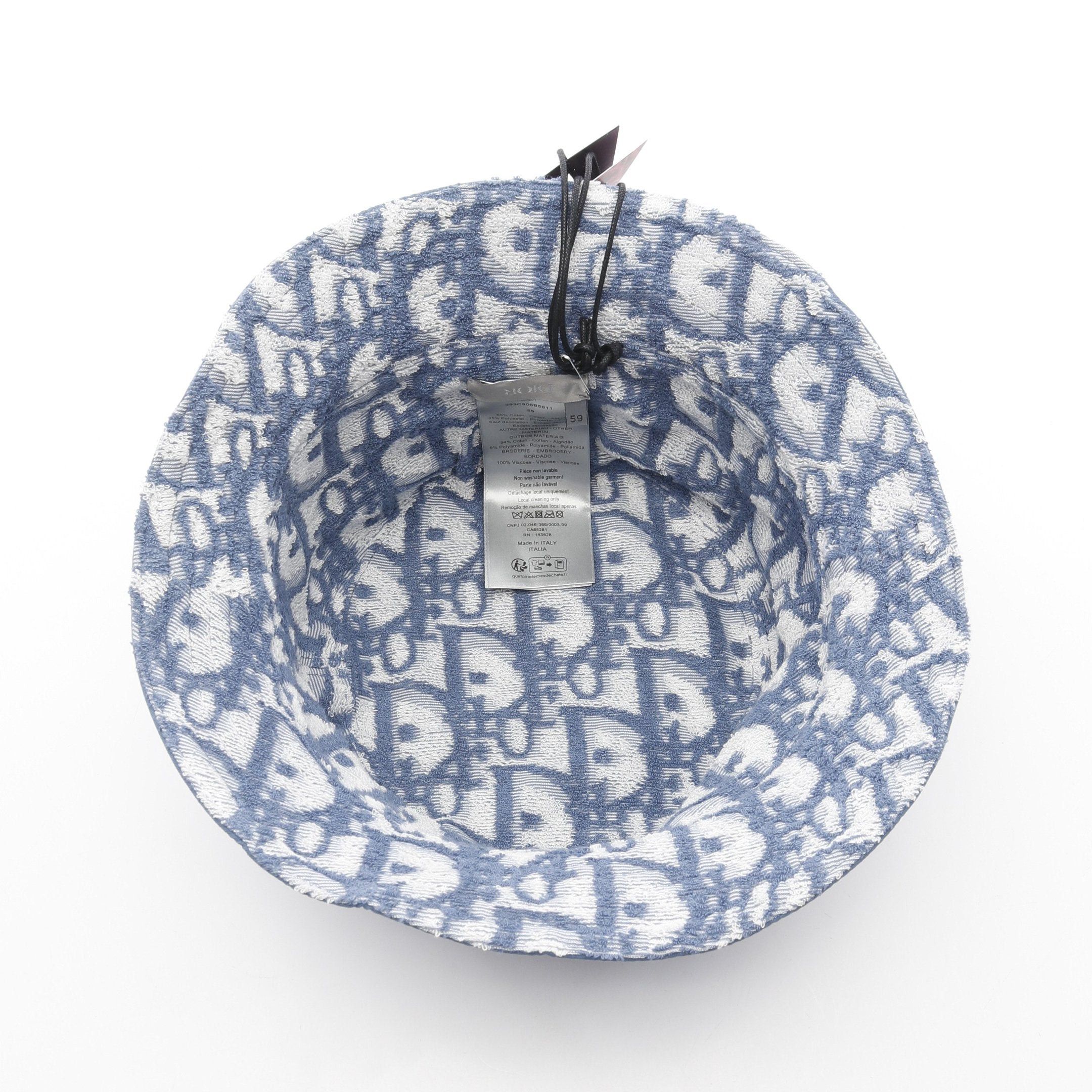 Dior Dior Dior And Parley Bucket Hat Cotton Nylon Blue Gray White Reversible Size ONE SIZE - 3 Thumbnail
