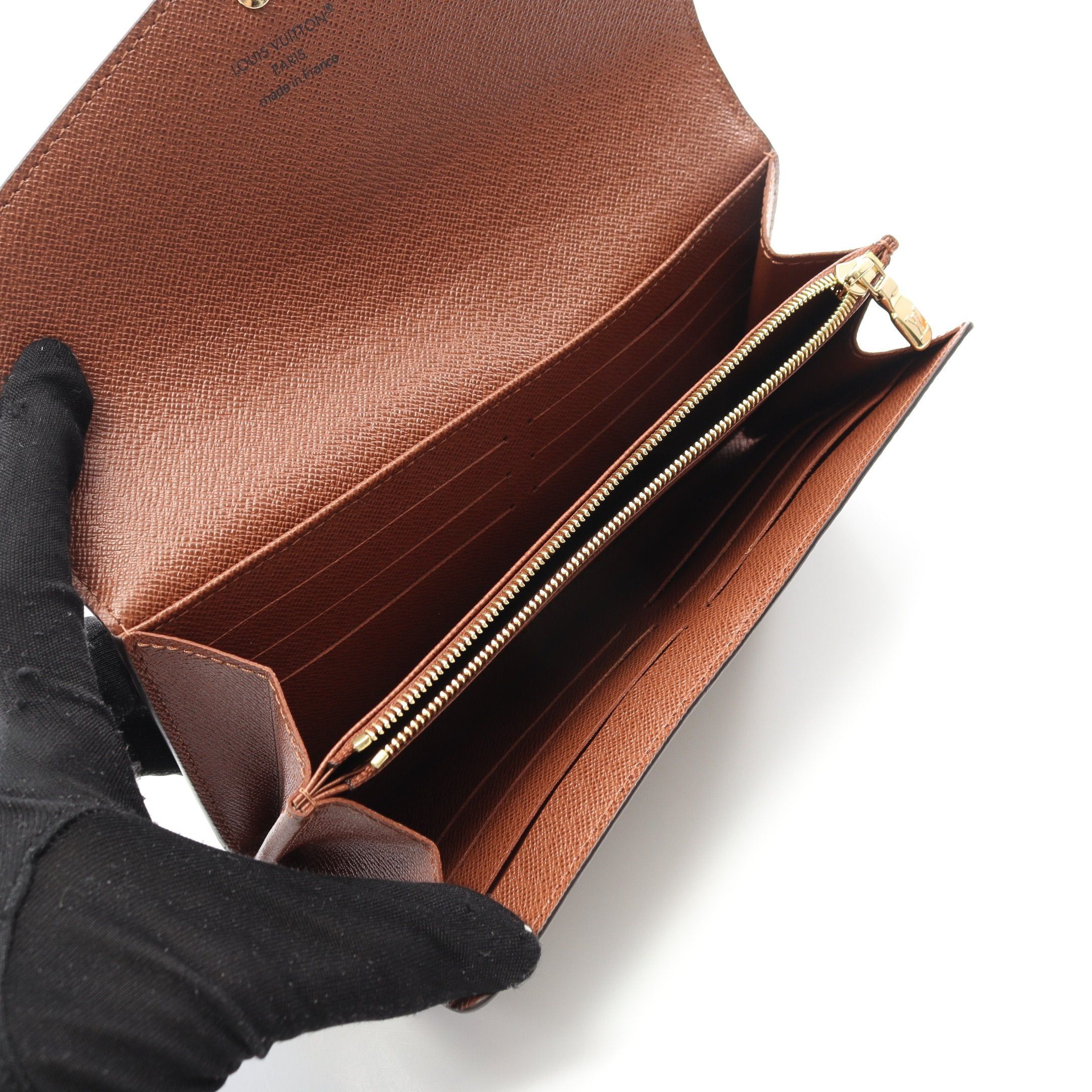Louis Vuitton Louis Vuitton Portefeuil Sara Monogram Bi-Fold Long Wallet Brown Size ONE SIZE - 3 Thumbnail
