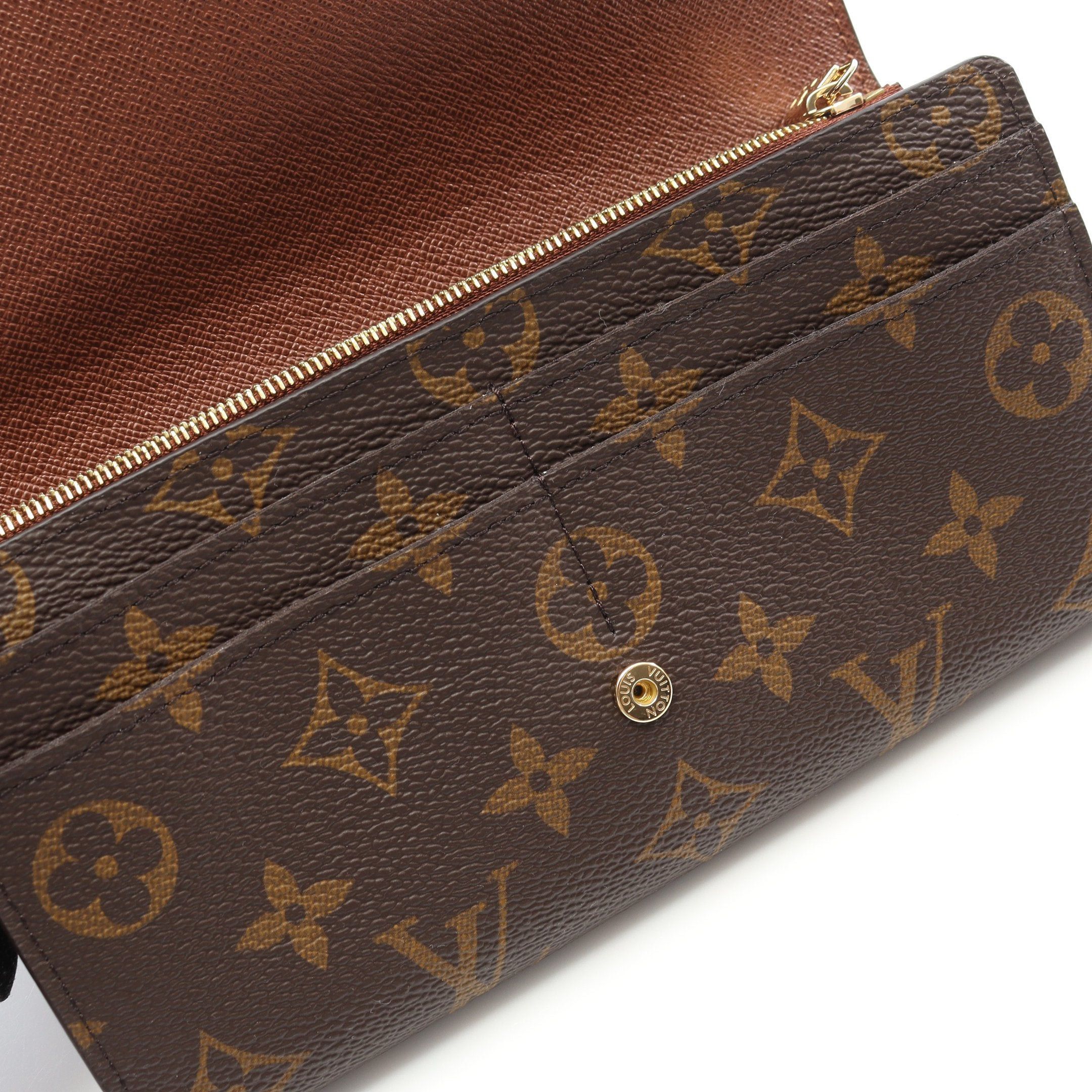 Louis Vuitton Louis Vuitton Portefeuil Sara Monogram Bi-Fold Long Wallet Brown Size ONE SIZE - 5 Thumbnail