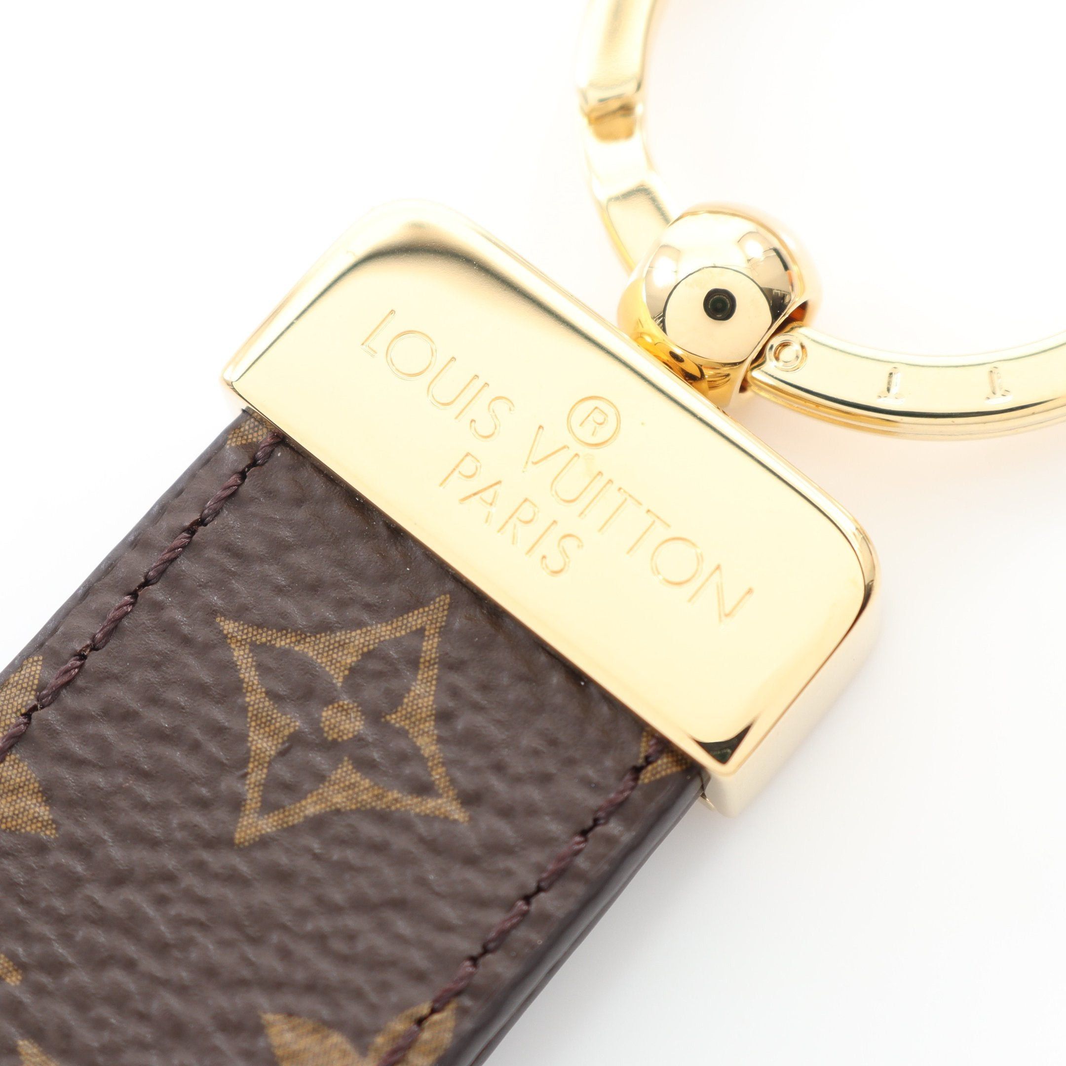 Louis Vuitton Louis Vuitton Porto Kure Dragonne Key Ring Bag Charm Gp Brown Gold Size ONE SIZE - 3 Thumbnail