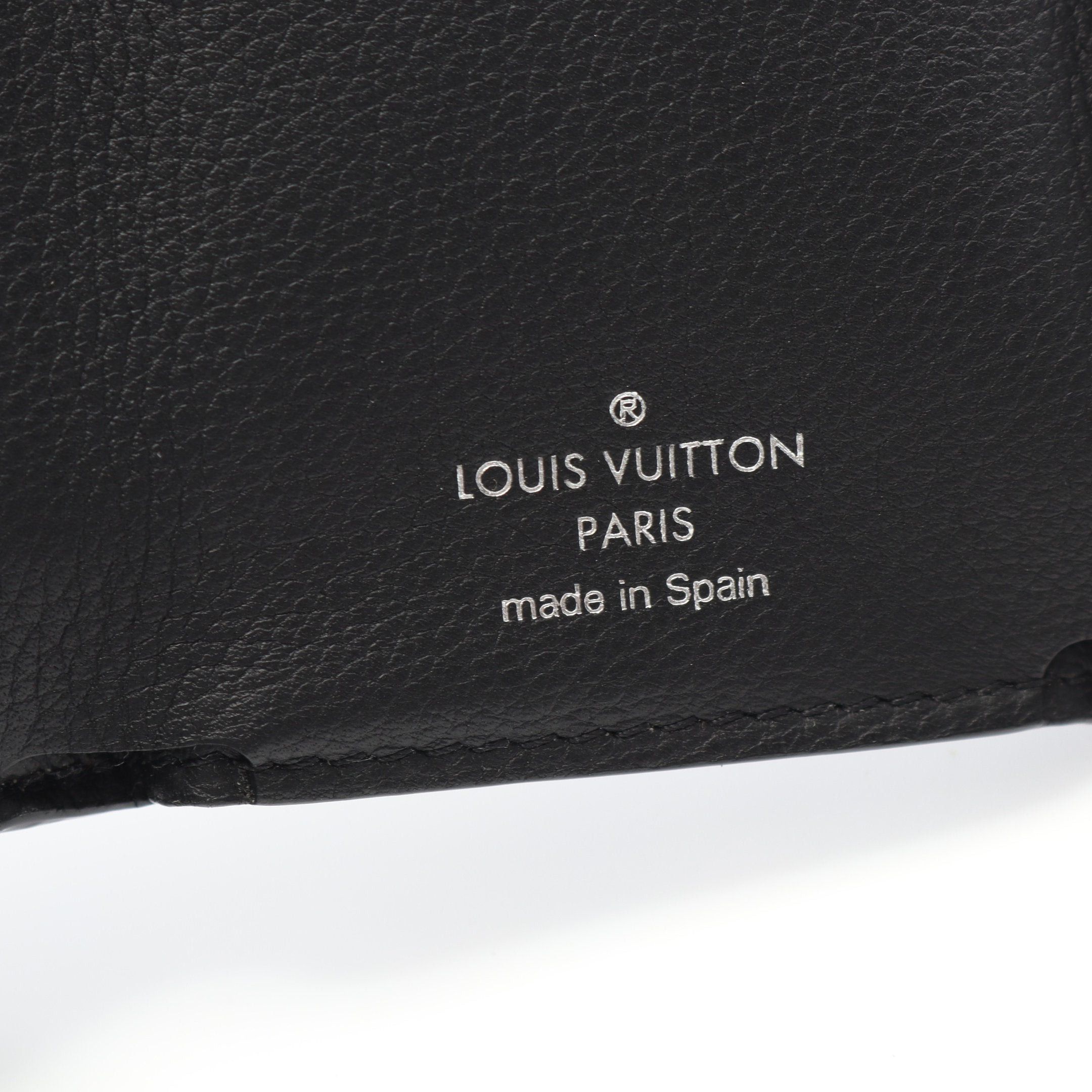 Louis Vuitton Louis Vuitton Portefeuil Lock Mini Noir Trifold Wallet Leather Black Size ONE SIZE - 4 Thumbnail