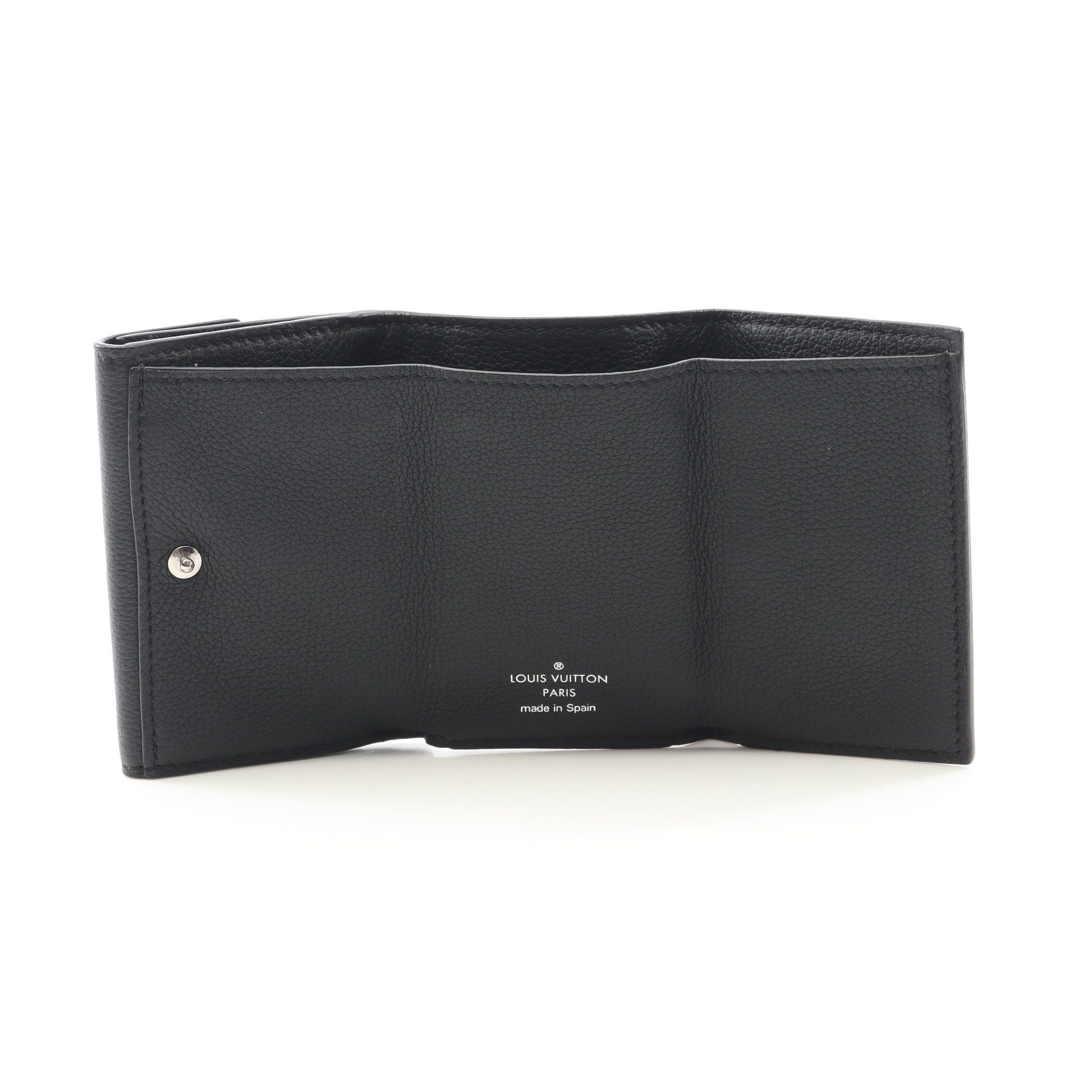 Louis Vuitton Louis Vuitton Portefeuil Lock Mini Noir Trifold Wallet Leather Black Size ONE SIZE - 3 Thumbnail