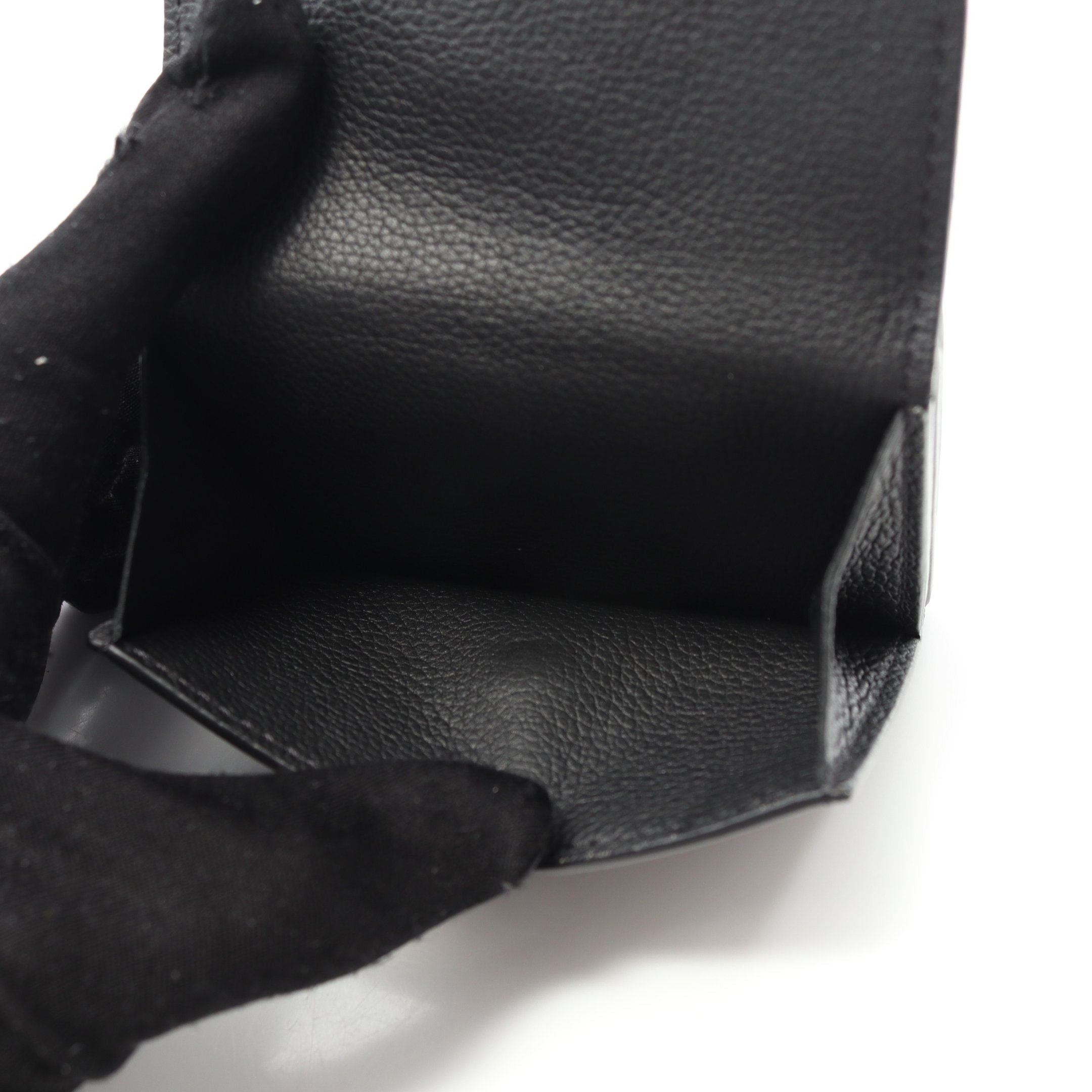 Louis Vuitton Louis Vuitton Portefeuil Lock Mini Noir Trifold Wallet Leather Black Size ONE SIZE - 6 Thumbnail