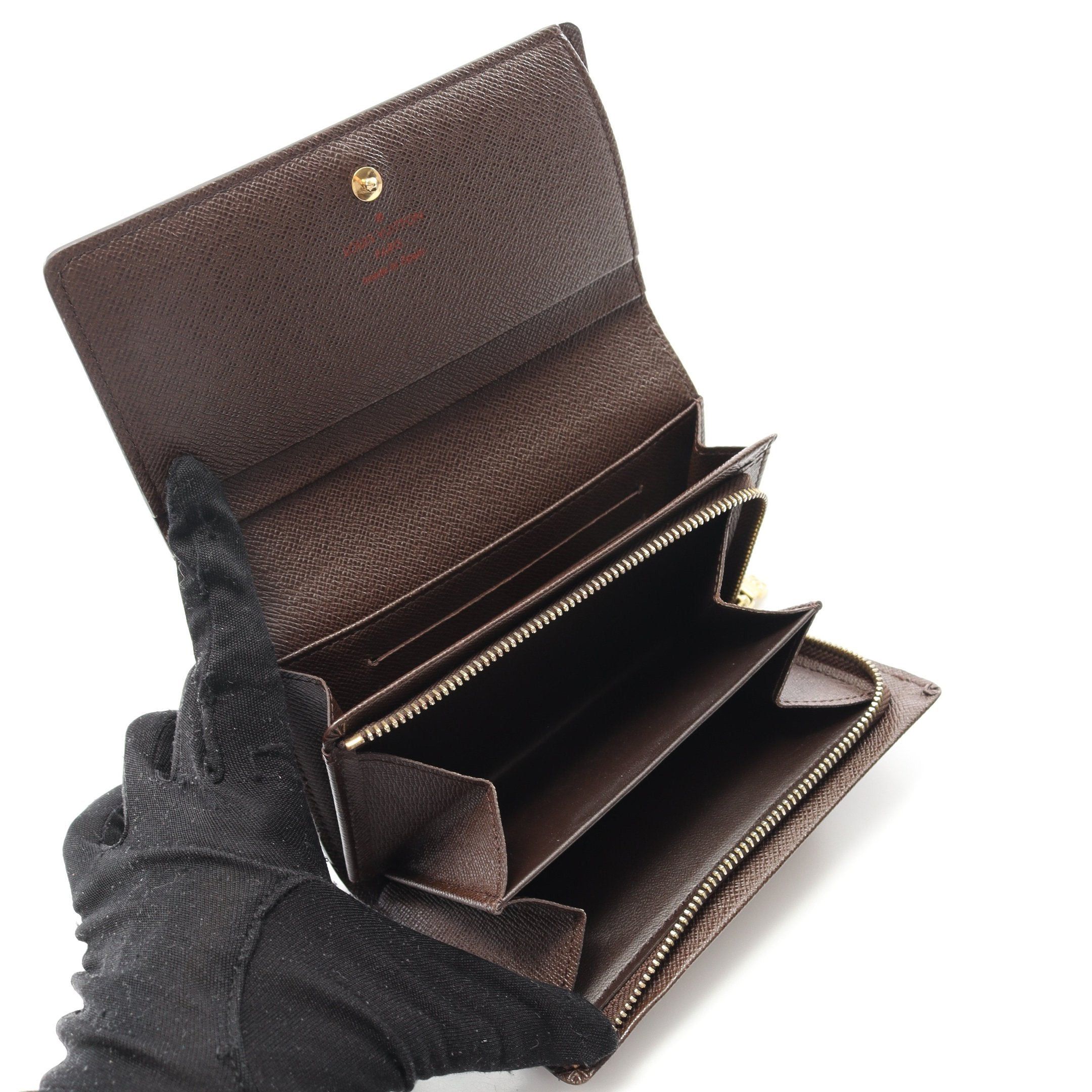 Louis Vuitton Louis Vuitton Portefeuil Tresor Damier Ebene Bi-Fold Wallet Brown Size ONE SIZE - 3 Thumbnail