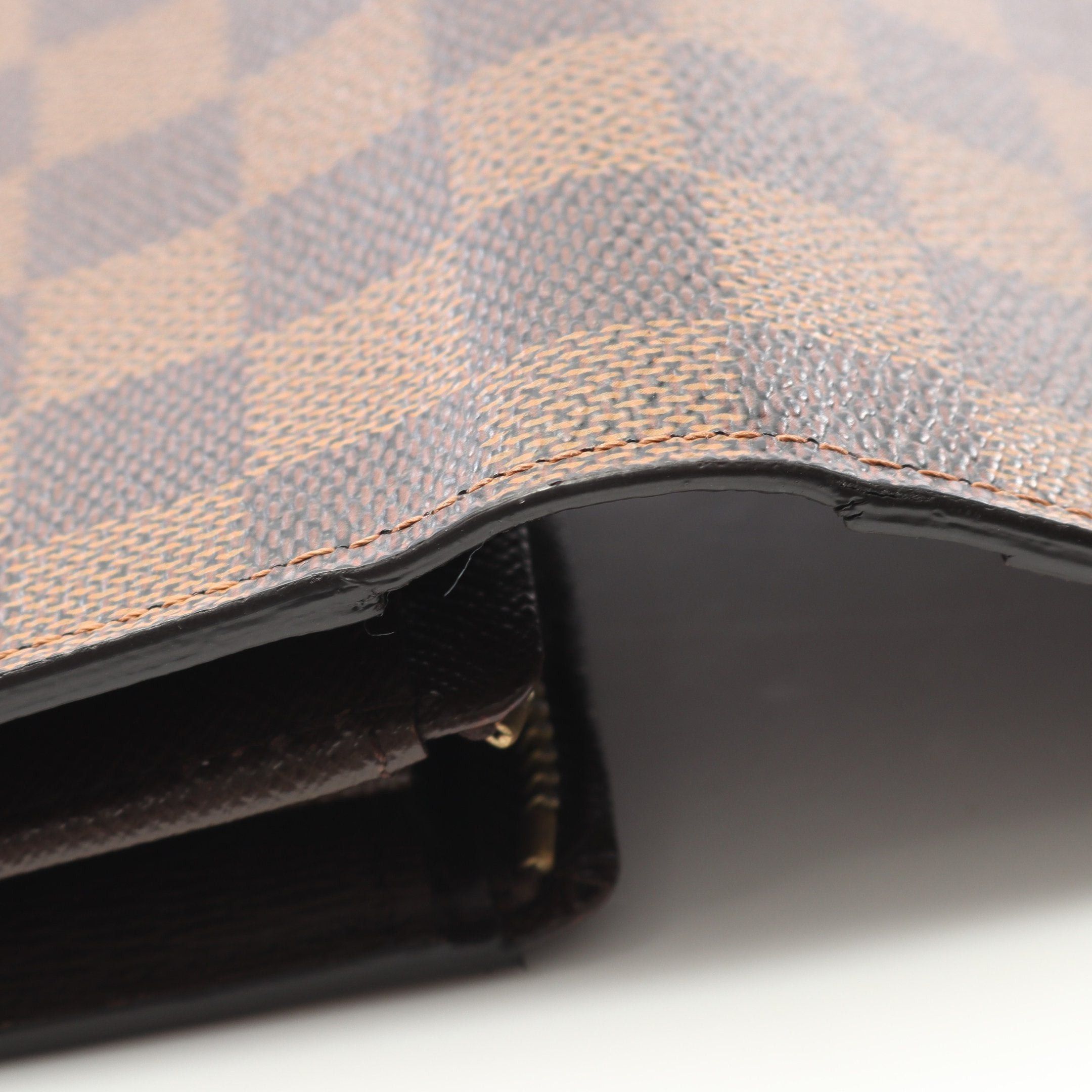 Louis Vuitton Louis Vuitton Portefeuil Tresor Damier Ebene Bi-Fold Wallet Brown Size ONE SIZE - 7 Thumbnail