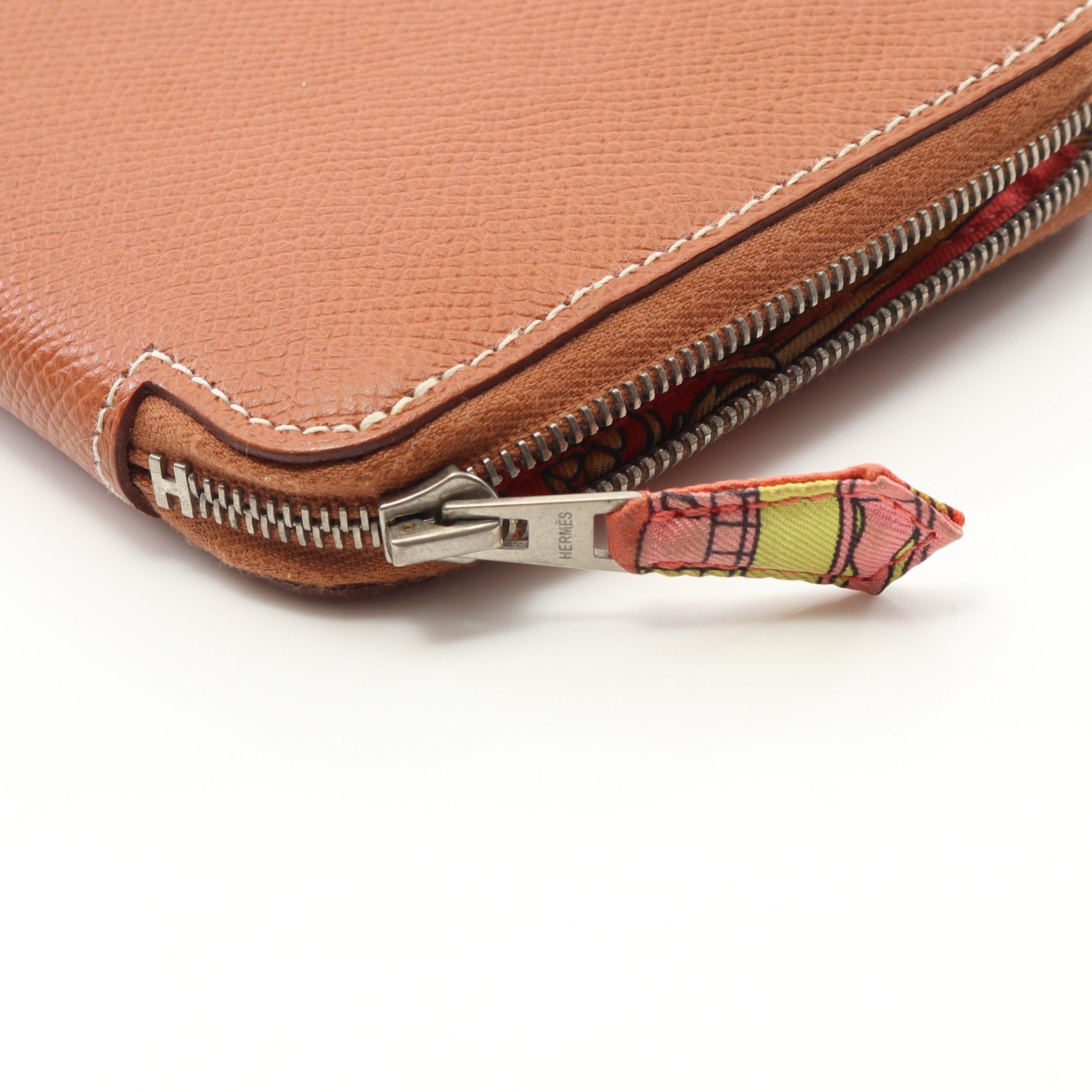 Hermes Hermes Azap Long Silk In Cognac Round Zipper Wallet Veau Epsom Light Brown Silver Hardware □ R Stamp Size ONE SIZE - 7 Thumbnail