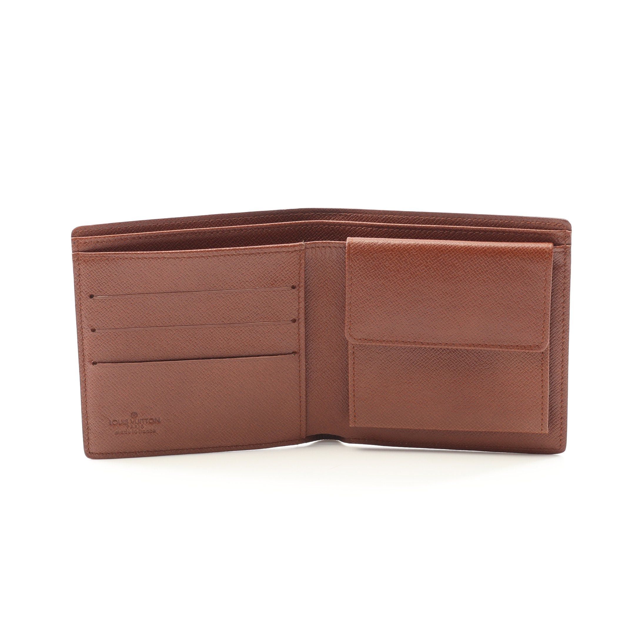 Louis Vuitton Louis Vuitton Portefeuil Marco Monogram Bi-Fold Wallet Brown Size ONE SIZE - 3 Thumbnail