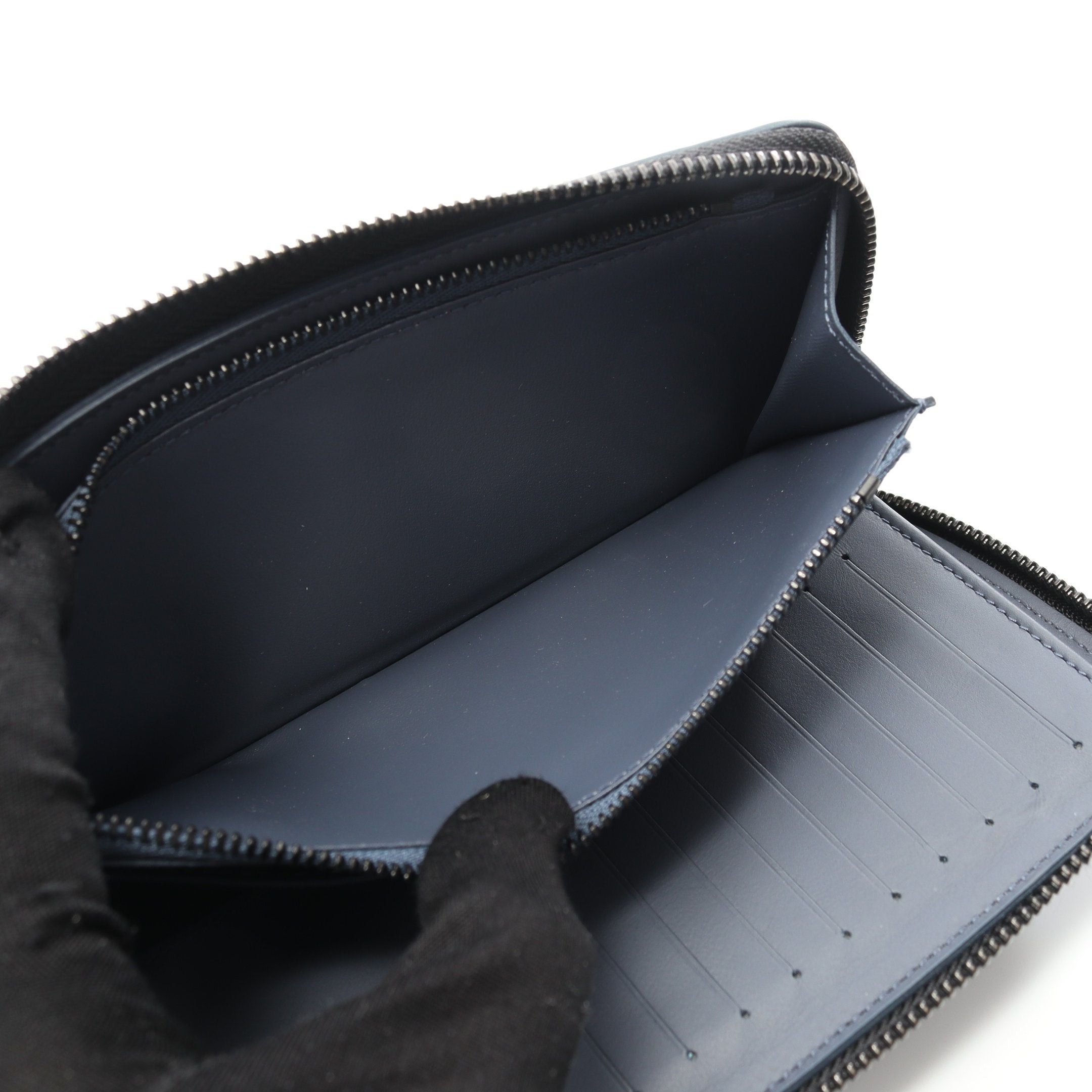 Louis Vuitton Louis Vuitton Zippy Wallet Vertical Monogram Shadow Round Zipper Long Leather Navy Size ONE SIZE - 5 Thumbnail