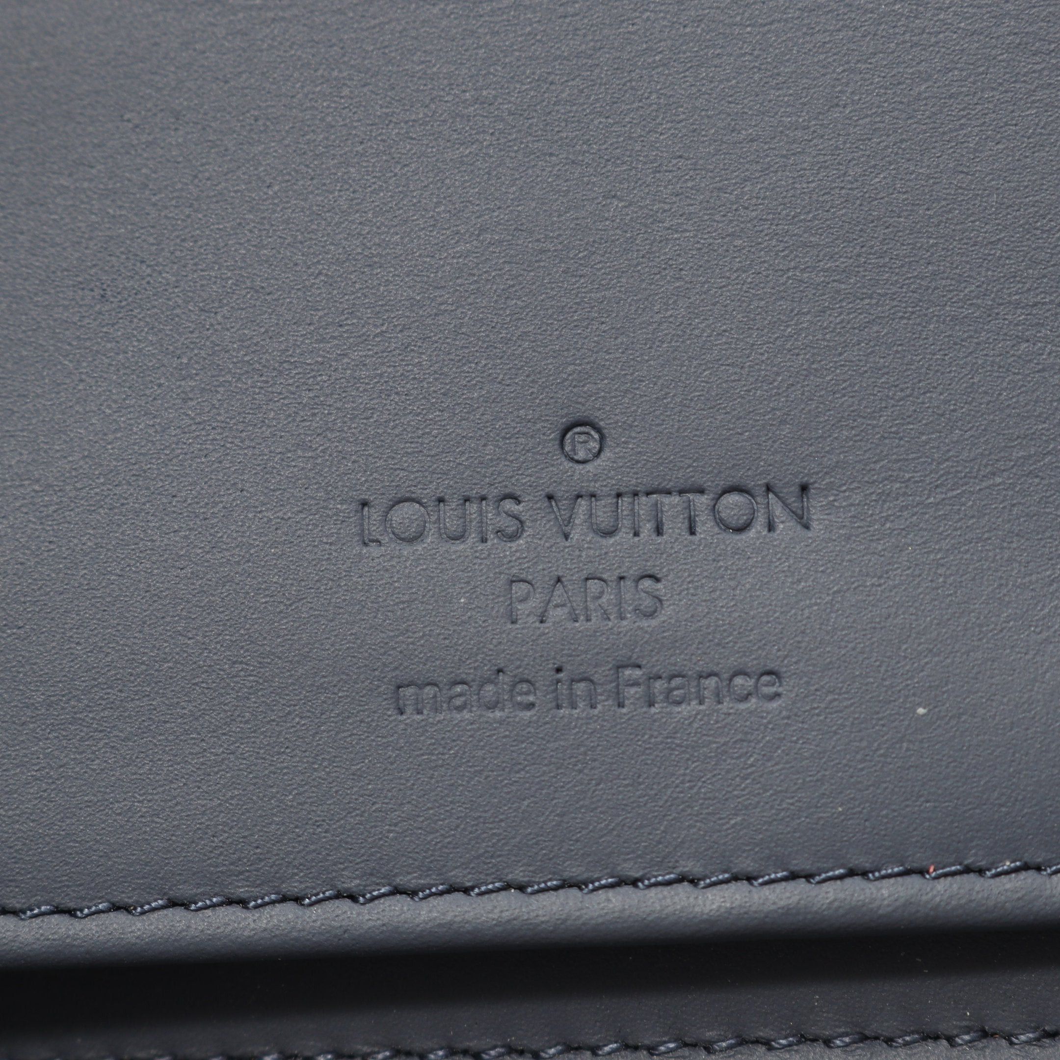 Louis Vuitton Louis Vuitton Zippy Wallet Vertical Monogram Shadow Round Zipper Long Leather Navy Size ONE SIZE - 4 Thumbnail