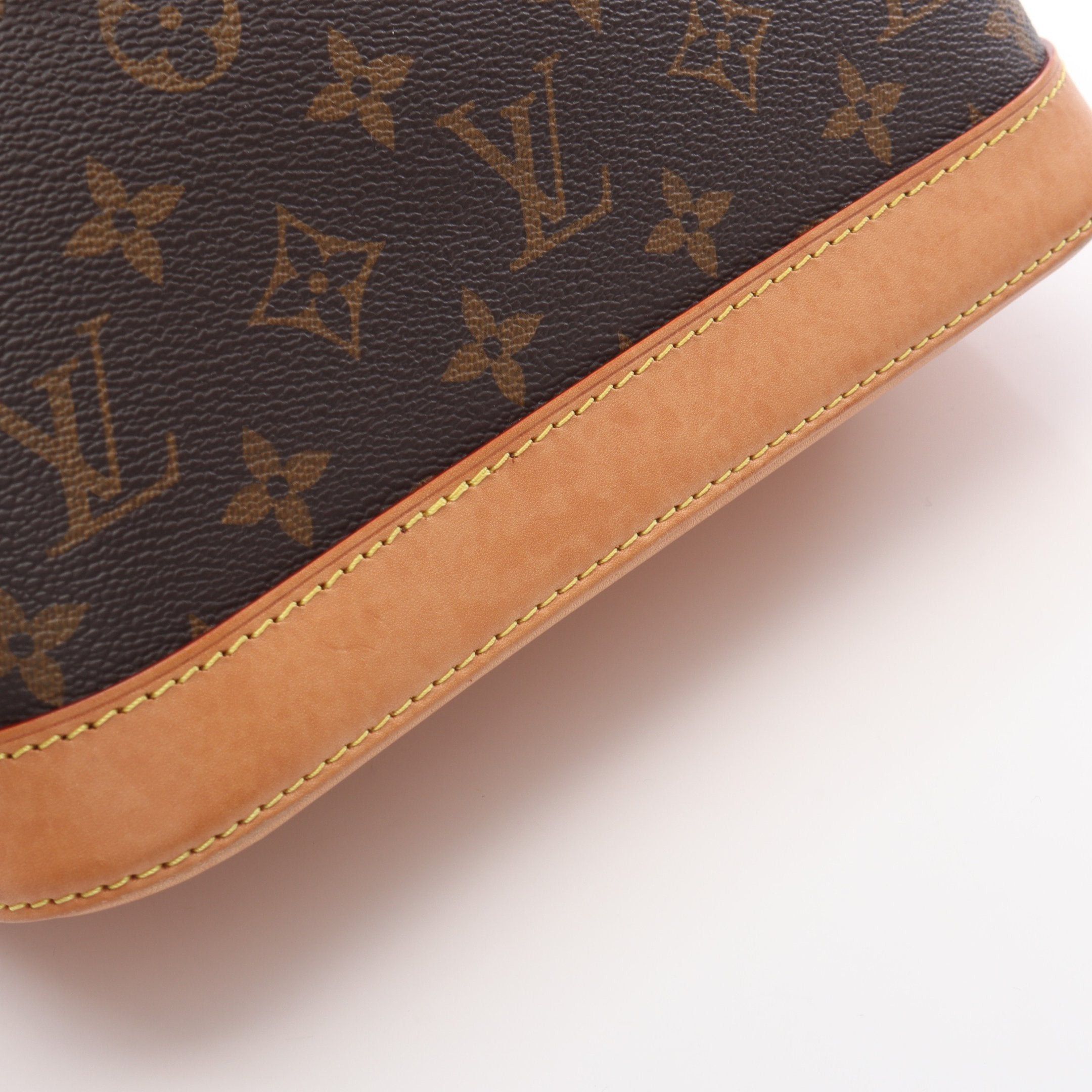Louis Vuitton Louis Vuitton Alma Bb Monogram Handbag Leather Brown Size ONE SIZE - 7 Thumbnail