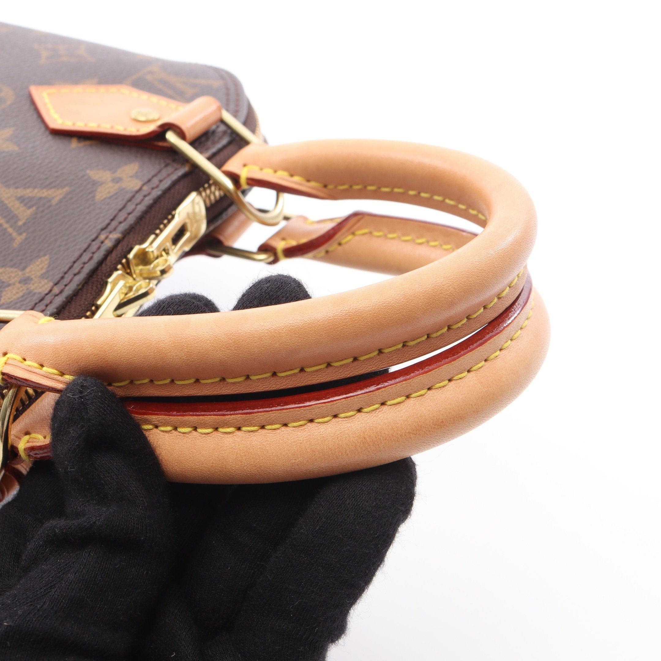 Louis Vuitton Louis Vuitton Alma Bb Monogram Handbag Leather Brown Size ONE SIZE - 10 Thumbnail
