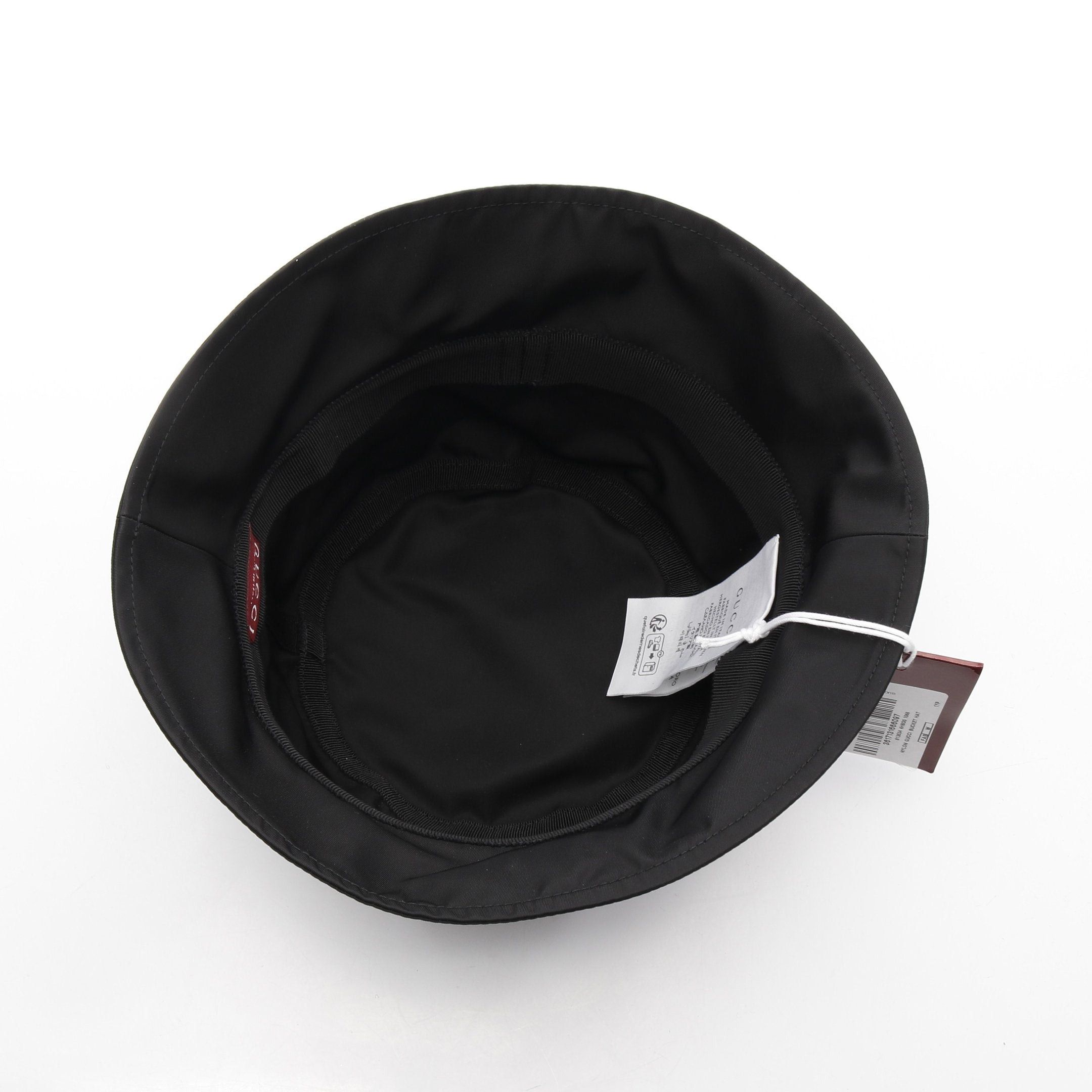 Gucci Gucci Gucci Logo Bucket Hat Nylon Black Size ONE SIZE - 3 Thumbnail